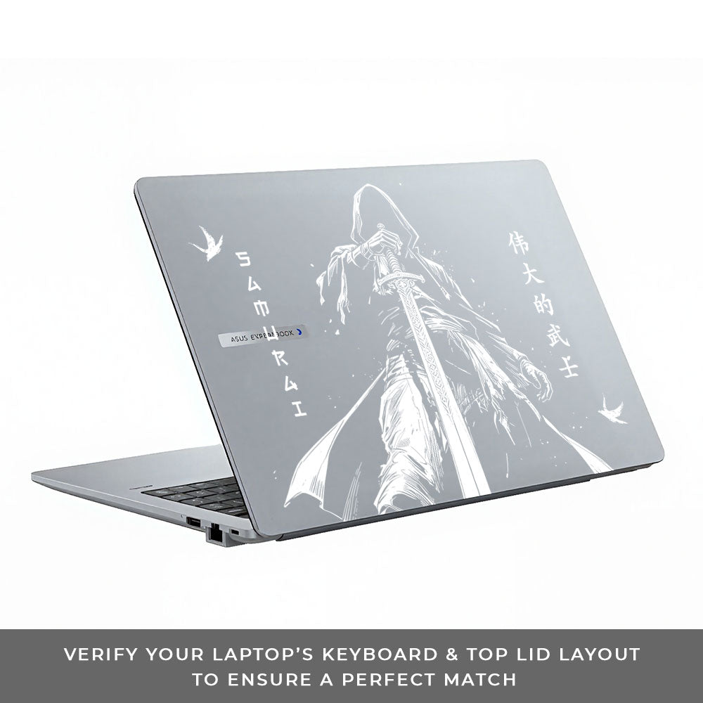 Transparent Ghost Samurai Asus ExpertBook P1503 Laptop Skin