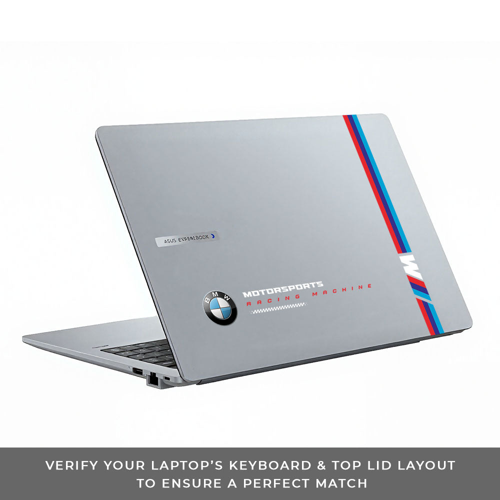 Transparent BMW Racing Graphic Asus ExpertBook P1503 Laptop Skin