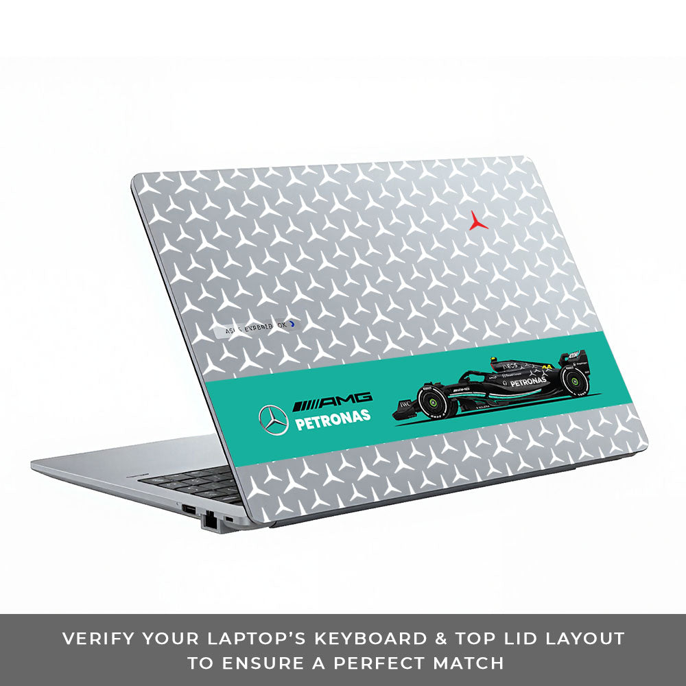 Transparent Mercedes AMG F1 Asus ExpertBook P1503 Laptop Skin