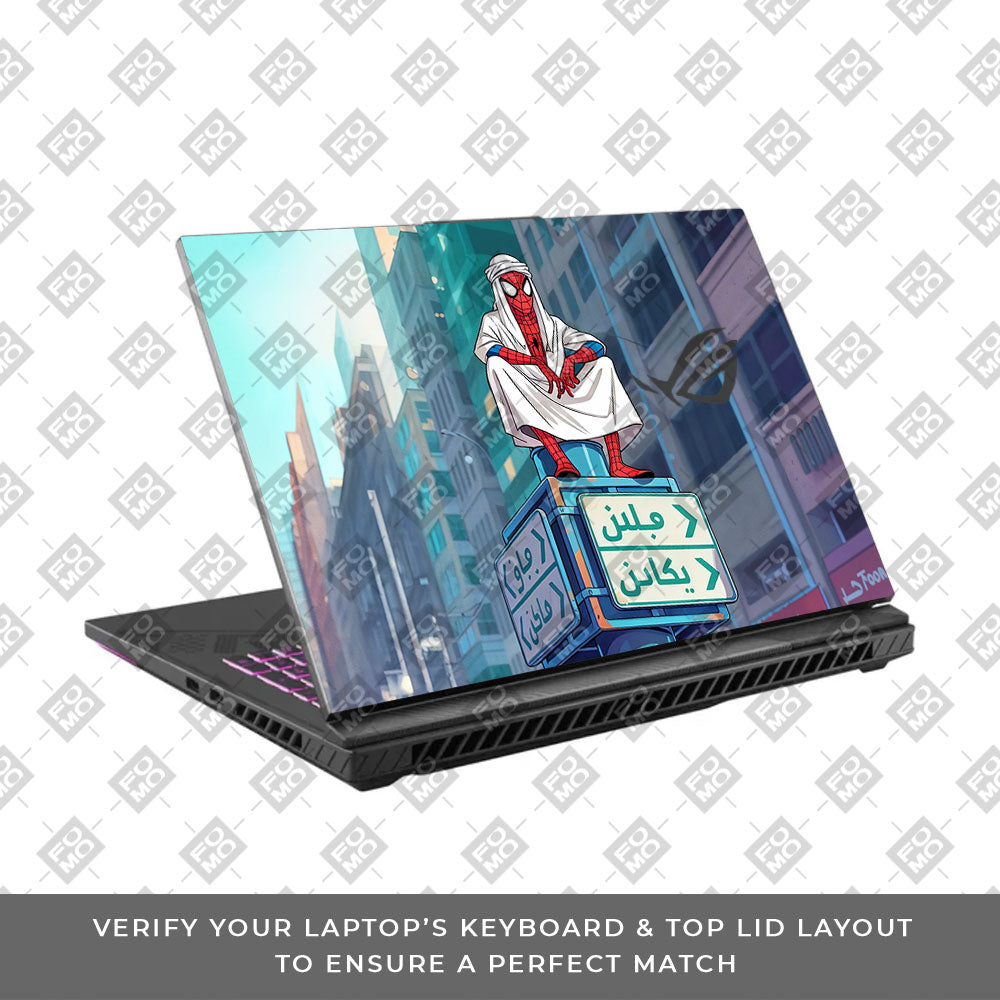 Arabian Spider Man Asus ROG Strix G16 G614J 3D Laptop Skin