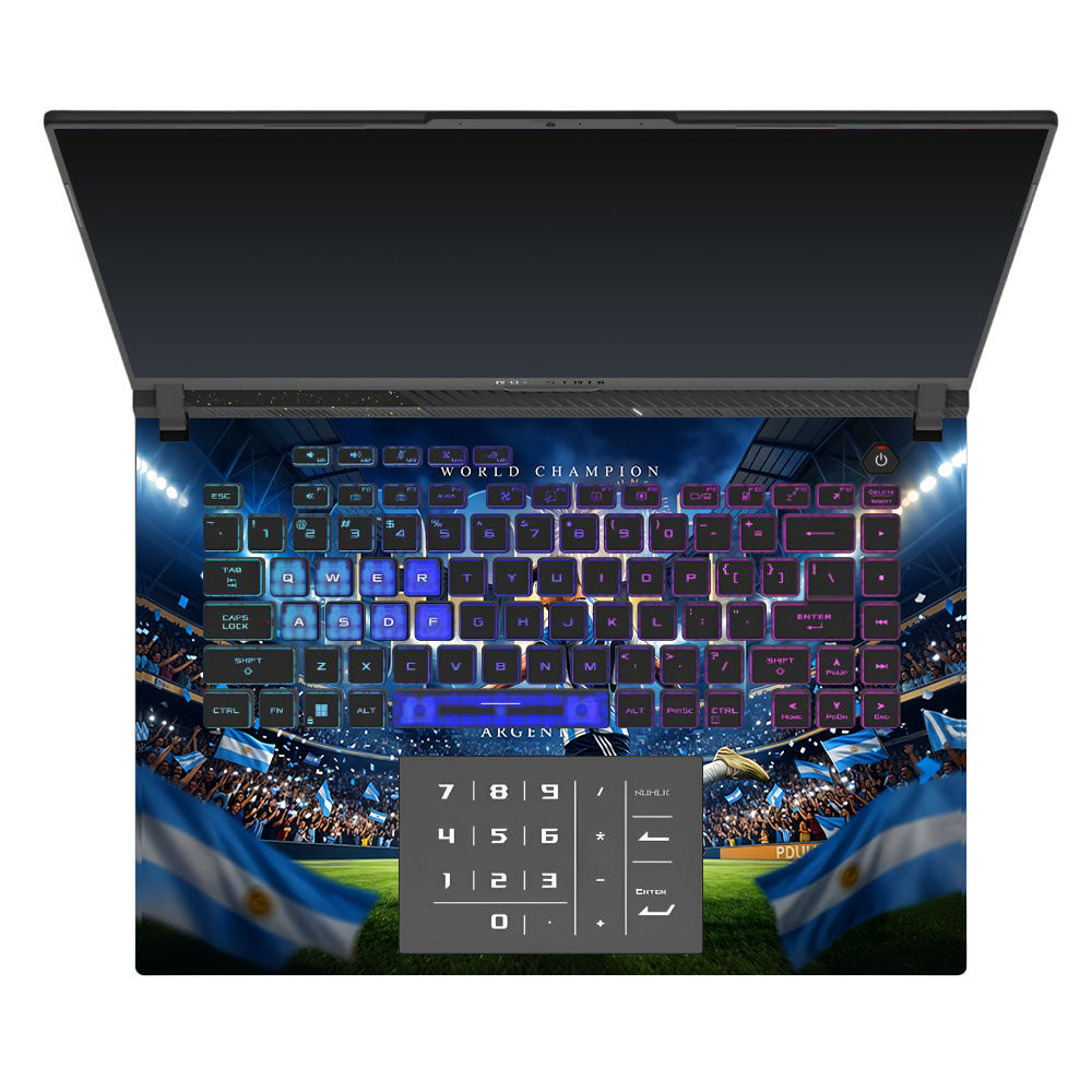 Messi World Champ Energy Asus ROG Strix G16 G614J 3D Laptop Skin