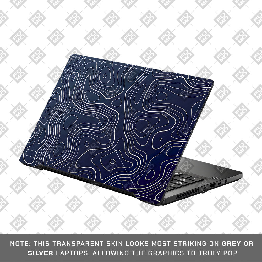 Fluid Lines Design Asus ROG Zephyrus G14 GA401 3D Laptop Skin