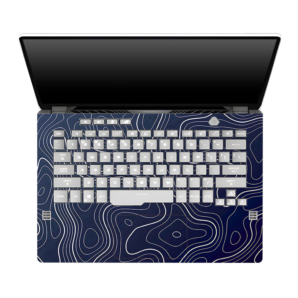 Fluid Lines Design Asus ROG Zephyrus G14 GA401 3D Laptop Skin