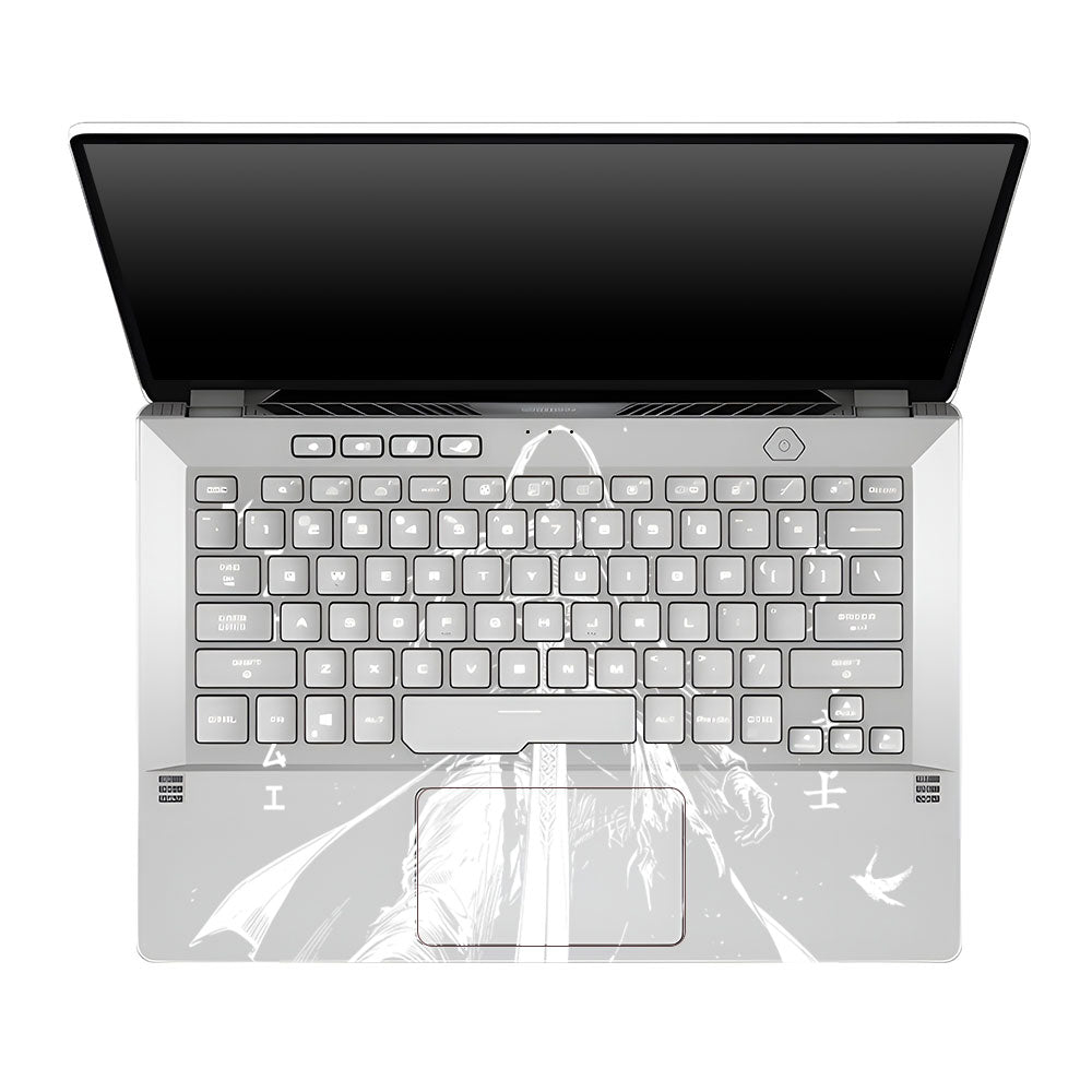Transparent Ghost Samurai Asus ROG Zephyrus G14 GA401 Laptop Skin