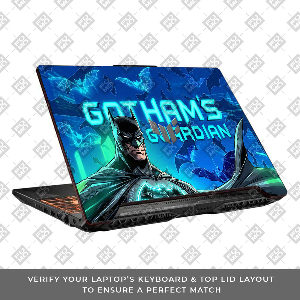 Gotham's Guardian Batman Asus TUF F15 FX506 and A15 FA506 3D Laptop Skin
