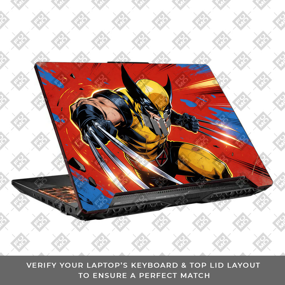 Adamantium Rage Asus TUF F15 FX506 and A15 FA506 3D Laptop Skin