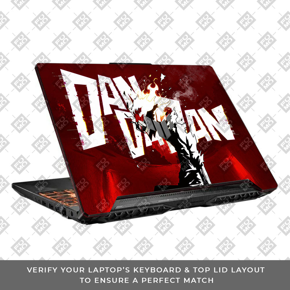 Dandadan Ignition Asus TUF F15 FX506 and A15 FA506 3D Laptop Skin