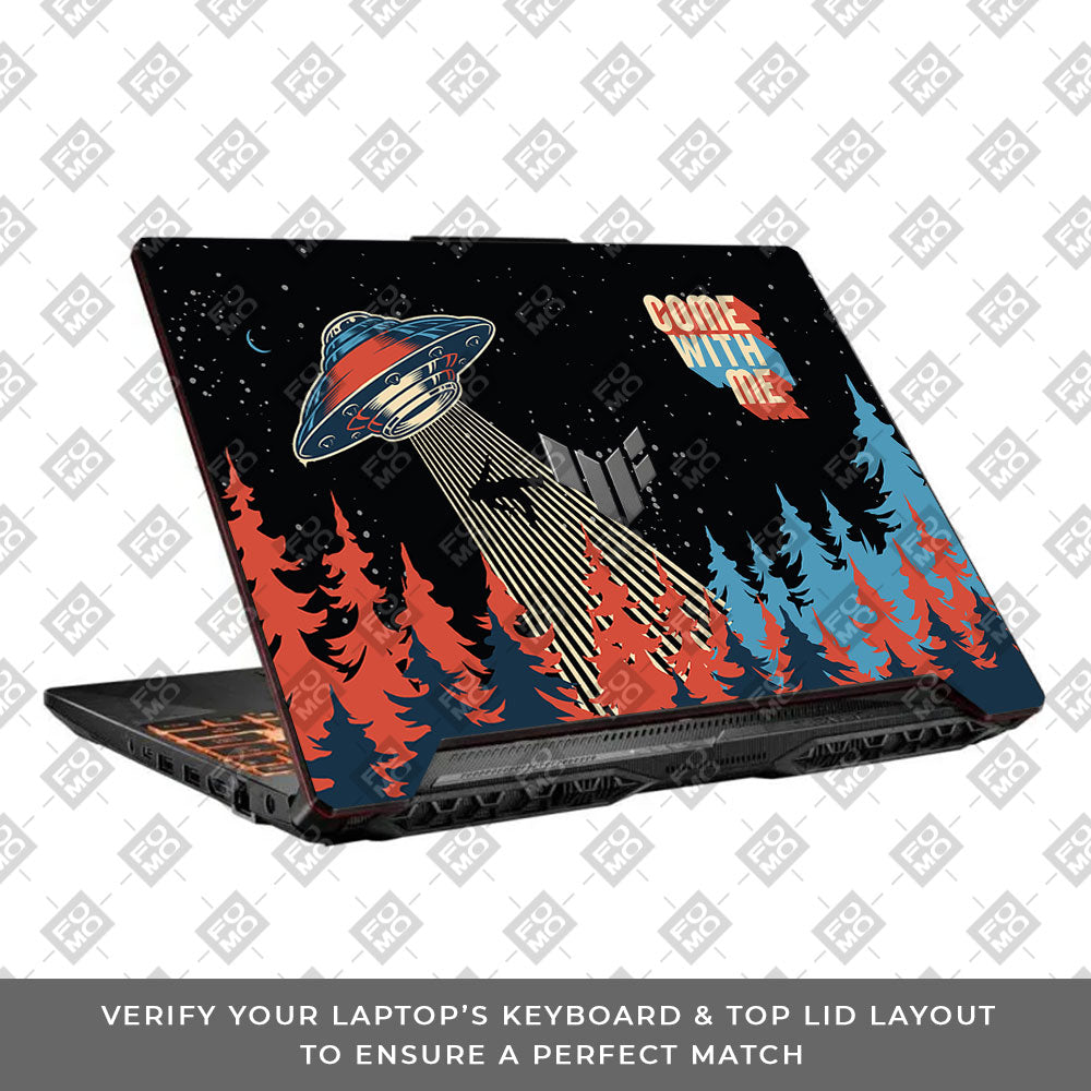 Come with Me Asus TUF F15 FX506 & A15 FA506 3D Laptop Skin
