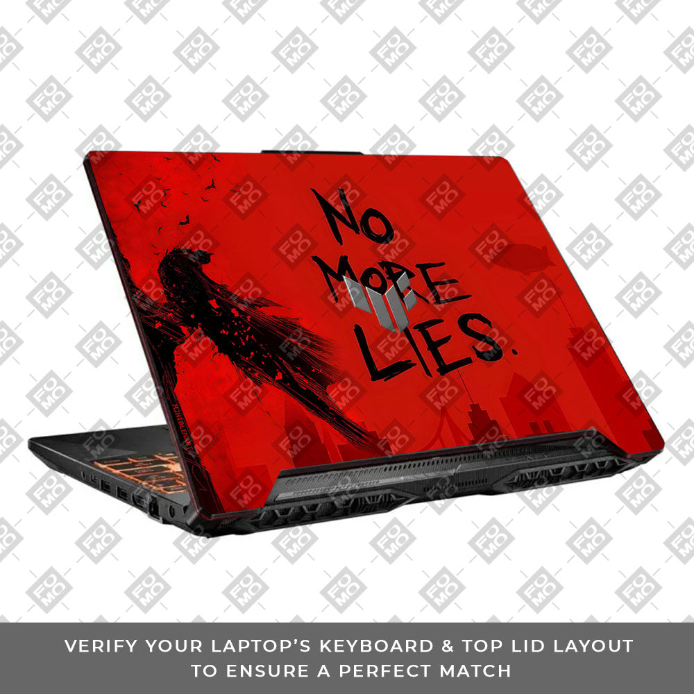 Batman No More Lies Asus TUF F15 FX506 and A15 FA506 3D Laptop Skin