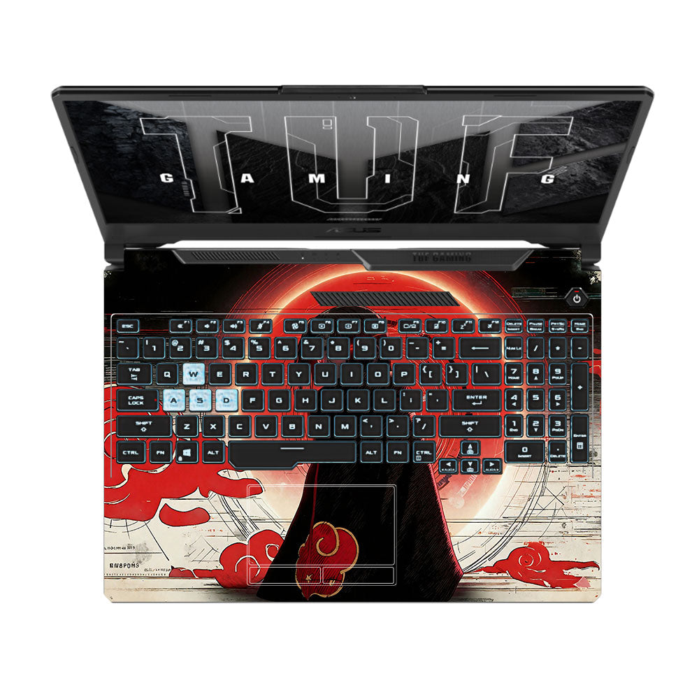 Itachi Uchiha Mark of the Akatsuki Asus TUF F15 FX506 and A15 FA506 3D Laptop Skin