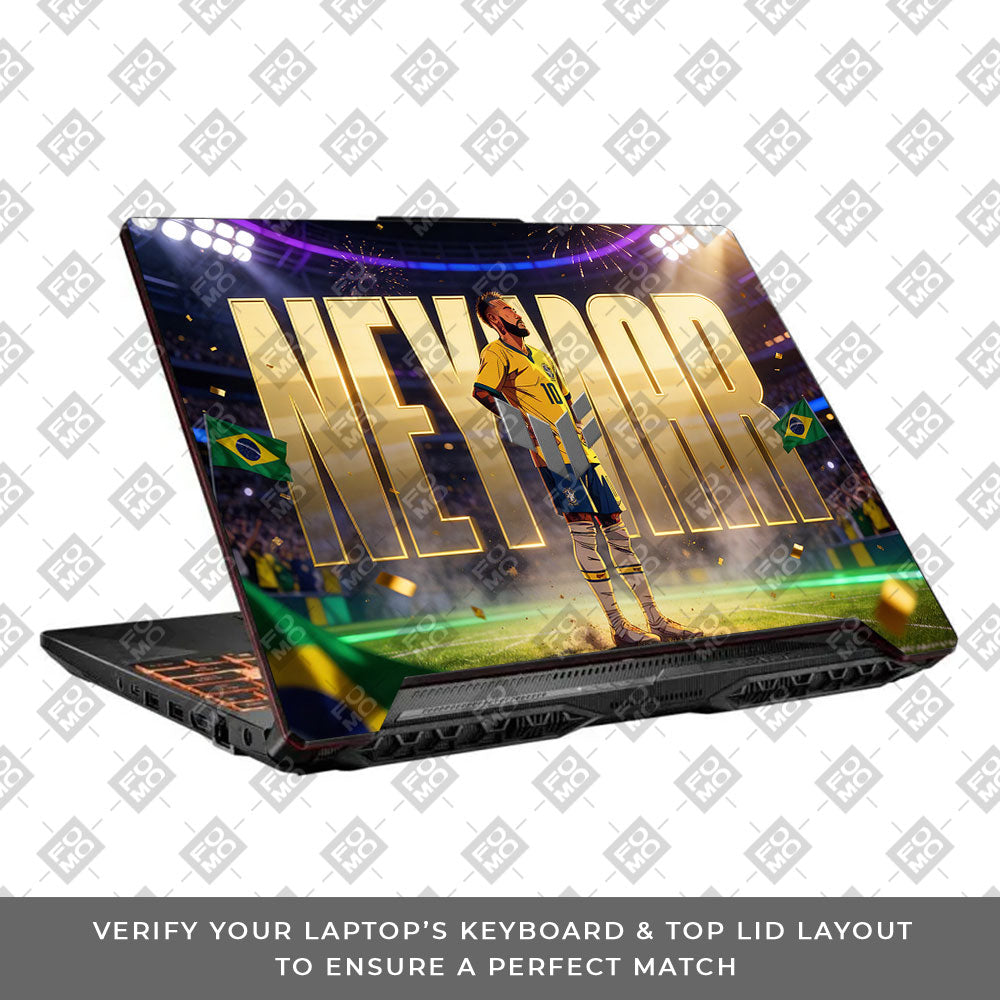 Neymar Golden Aura Asus TUF F15 FX506 and A15 FA506 3D Laptop Skin