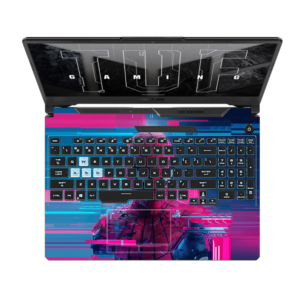 Glitch Spider Asus TUF F15 FX506 and A15 FA506 3D Laptop Skin