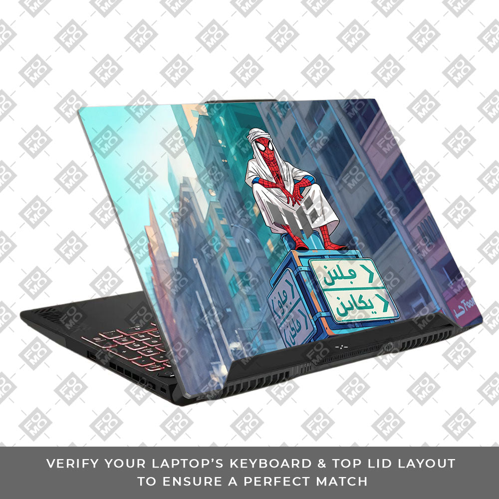 Arabian Spider Man Asus TUF F15 FX507 & A15 FA507 3D Laptop Skin