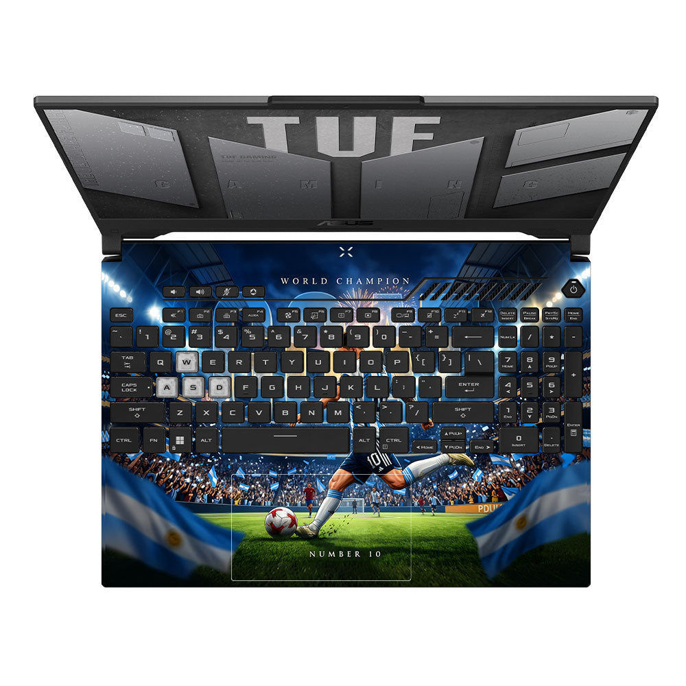 Messi World Champ Energy Asus TUF F15 FX507 & A15 FA507 3D Laptop Skin