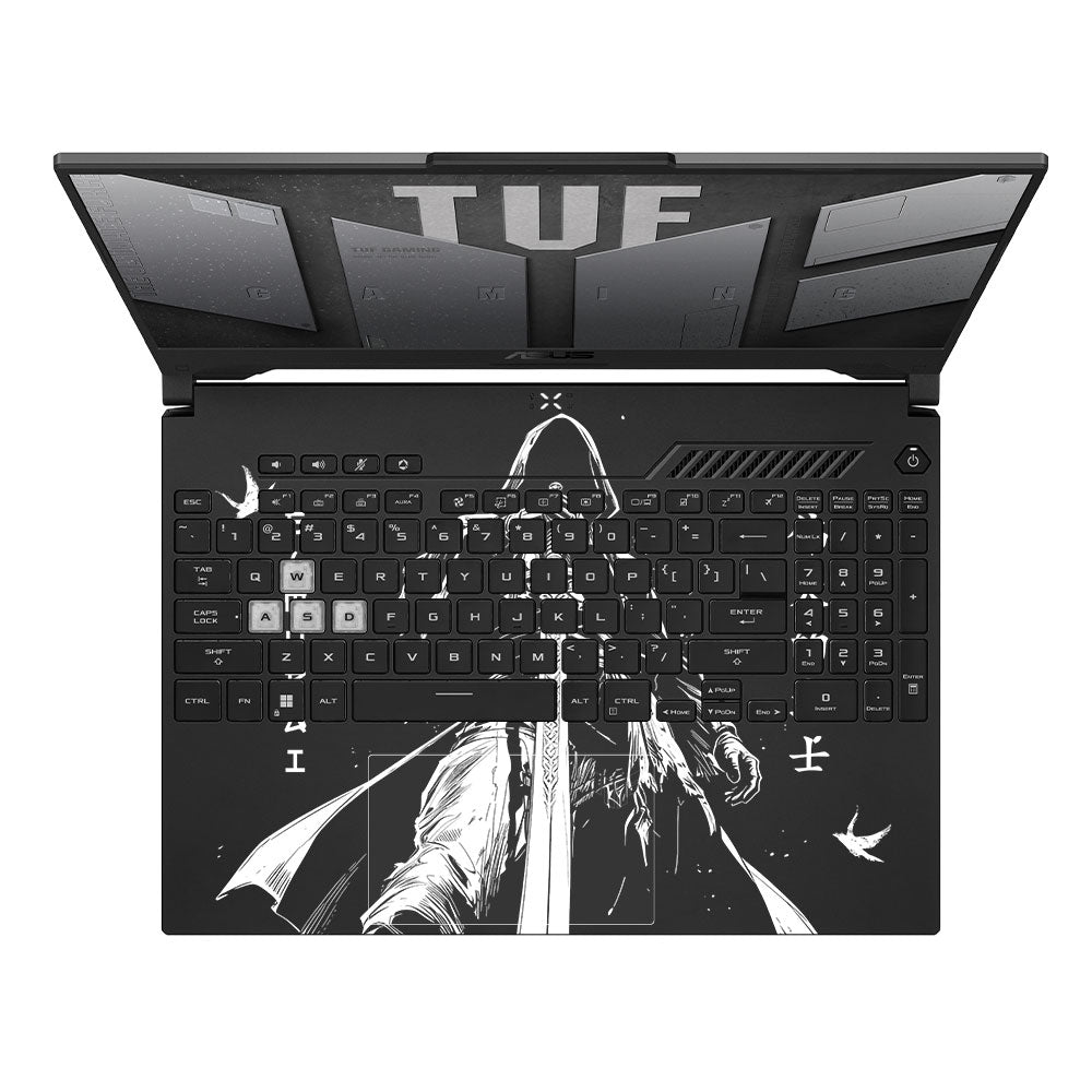 Transparent Ghost Samurai Asus TUF F15 FX507 & A15 FA507 Laptop Skin