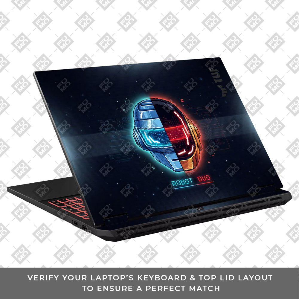 Robot Duo Asus TUF Gaming A16 2025 3D Laptop Skin