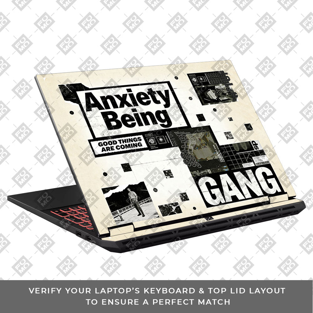 Anxiety Art Asus TUF Gaming A16 2025 3D Laptop Skin
