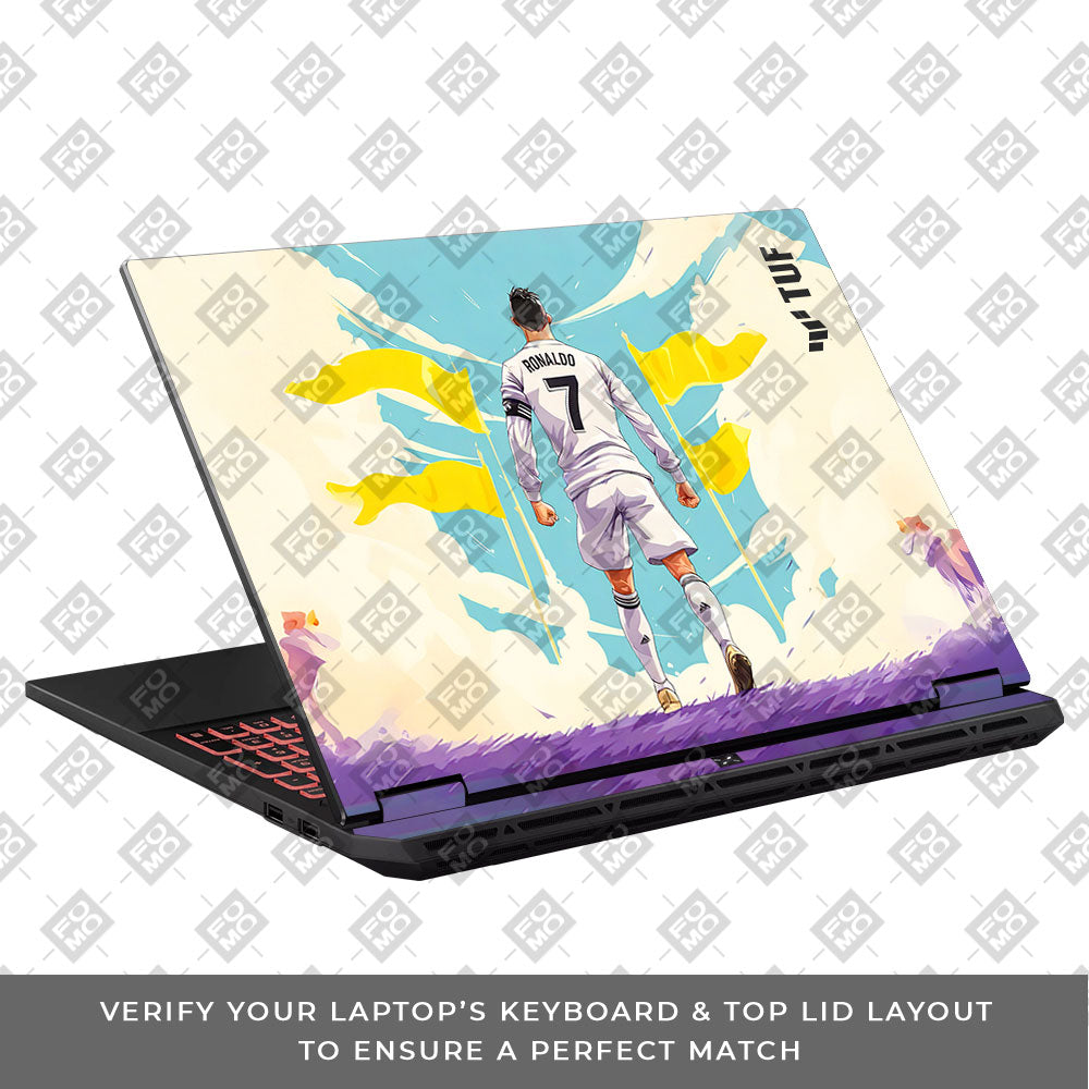 Ronaldo Final Boss Asus TUF Gaming A16 2025 3D Laptop Skin