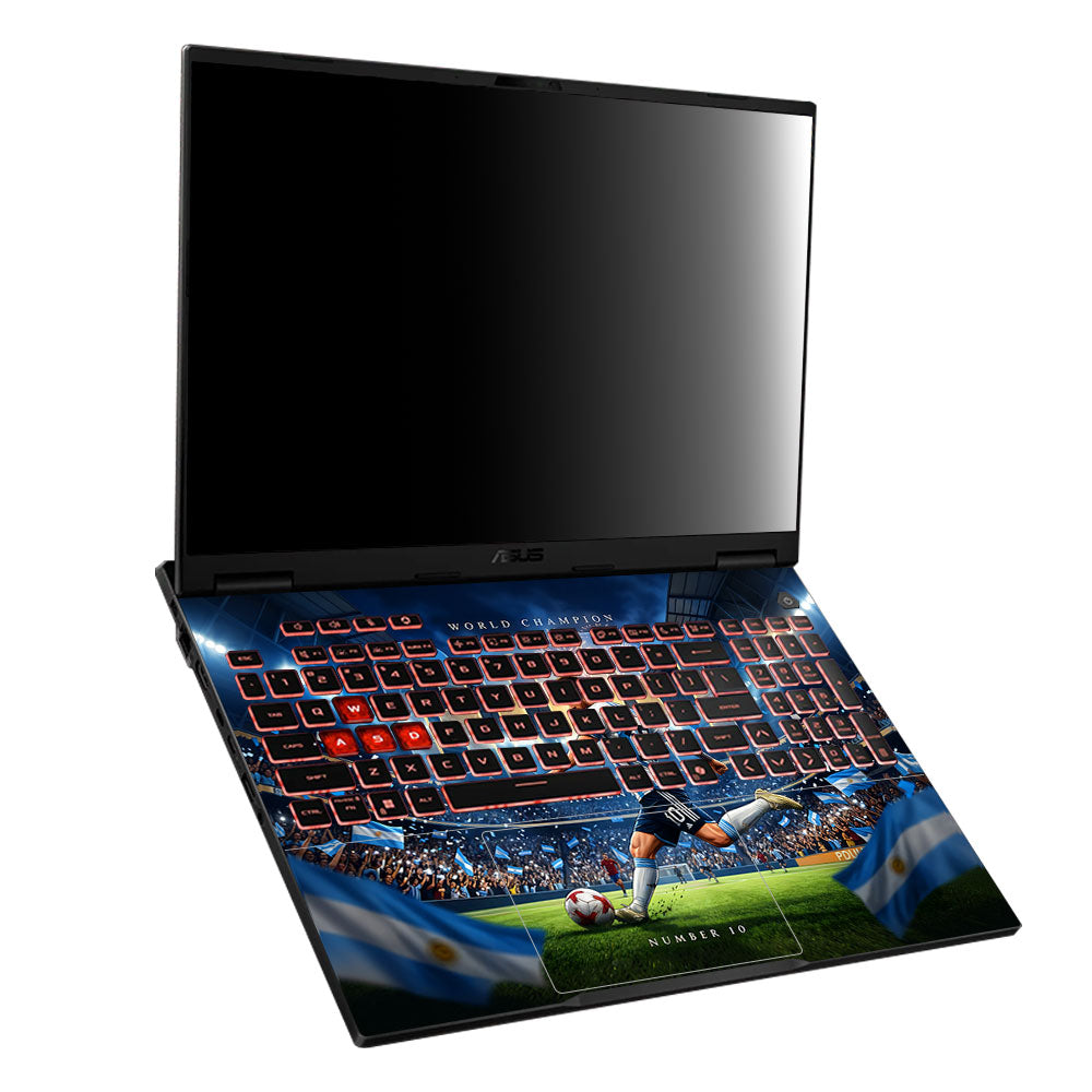 Messi World Champ Energy Asus TUF Gaming A16 2025 3D Laptop Skin