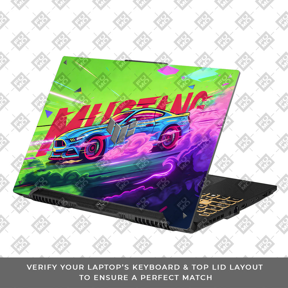 Ford Mustang Legacy Asus TUF Gaming F16 and TUF Gaming A16 3D Laptop Skin
