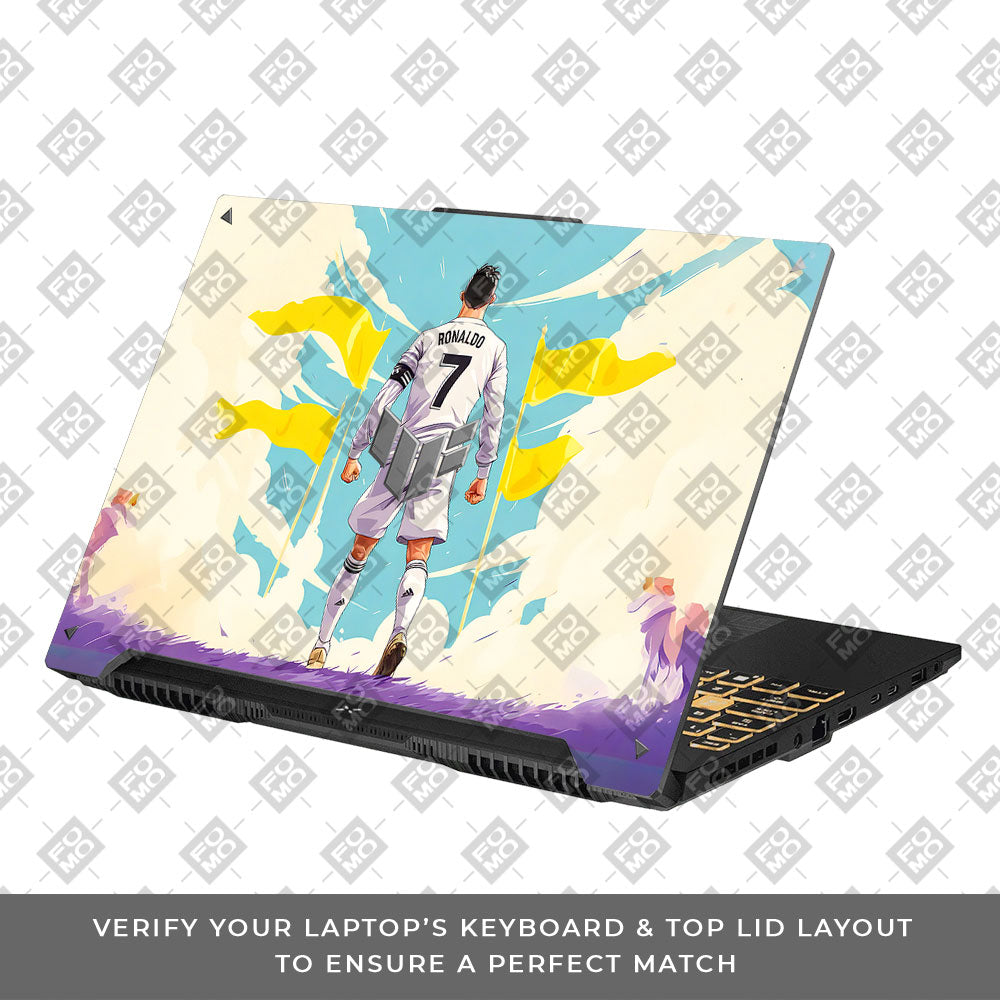 Ronaldo Final Boss Asus TUF Gaming F16 and TUF Gaming A16 3D Laptop Skin