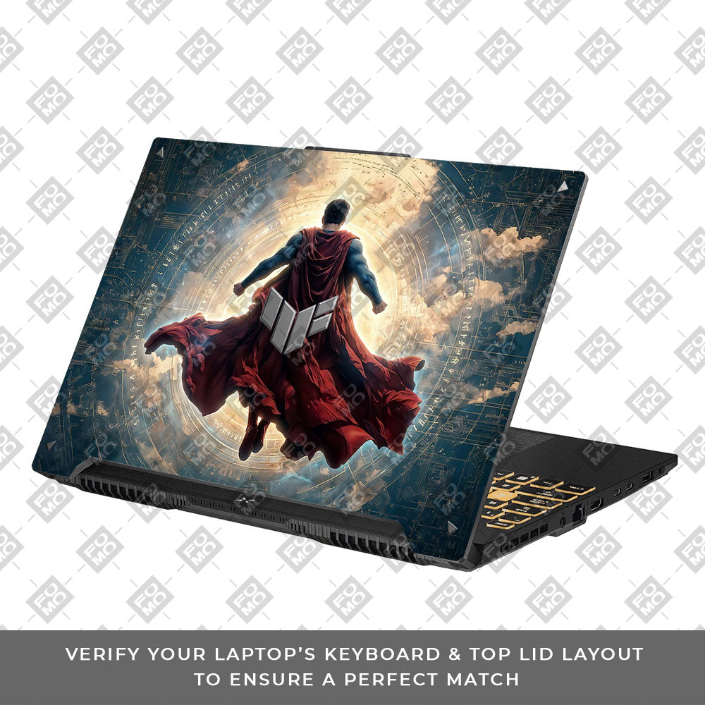 Superman Ascends Asus TUF Gaming F16 and TUF Gaming A16 Laptop Skin