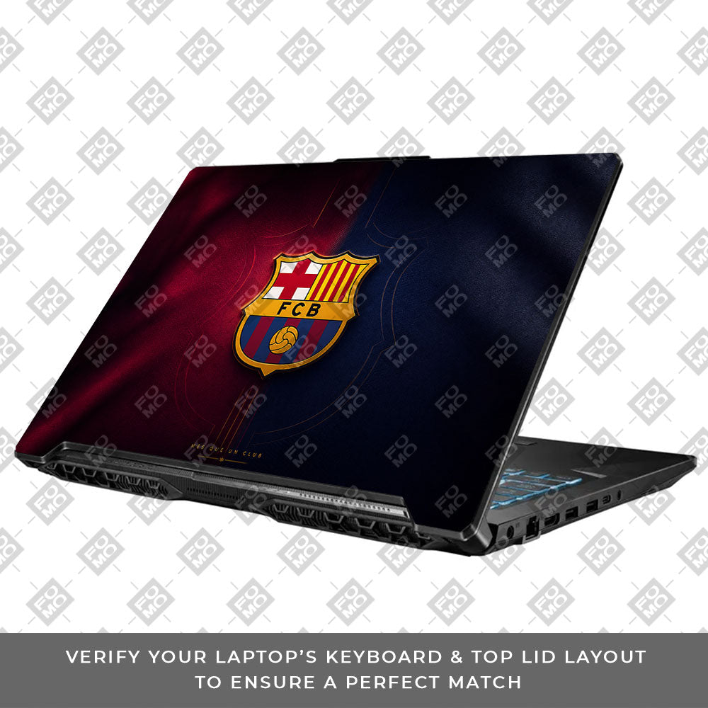 Catalan Pride Barcelona Legacy Asus TUF Gaming F17 FX706 3D Laptop Skin