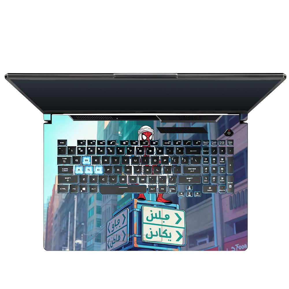 Arabian Spider Man Asus TUF Gaming F17 FX706 3D Laptop Skin