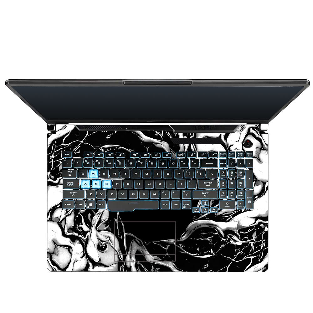 Spiderman Web Black Asus TUF Gaming F17 FX706 3D Laptop Skin