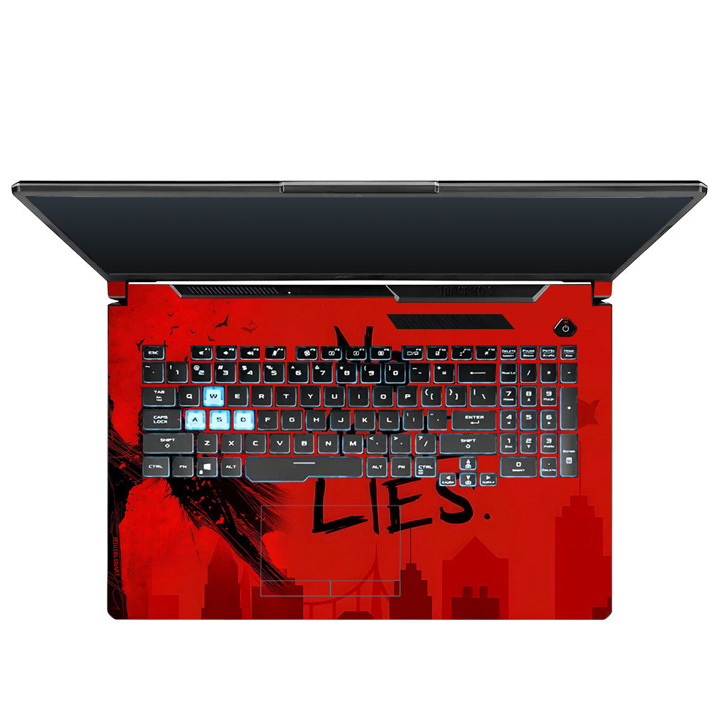 Batman No More Lies Asus TUF Gaming F17 FX706 3D Laptop Skin