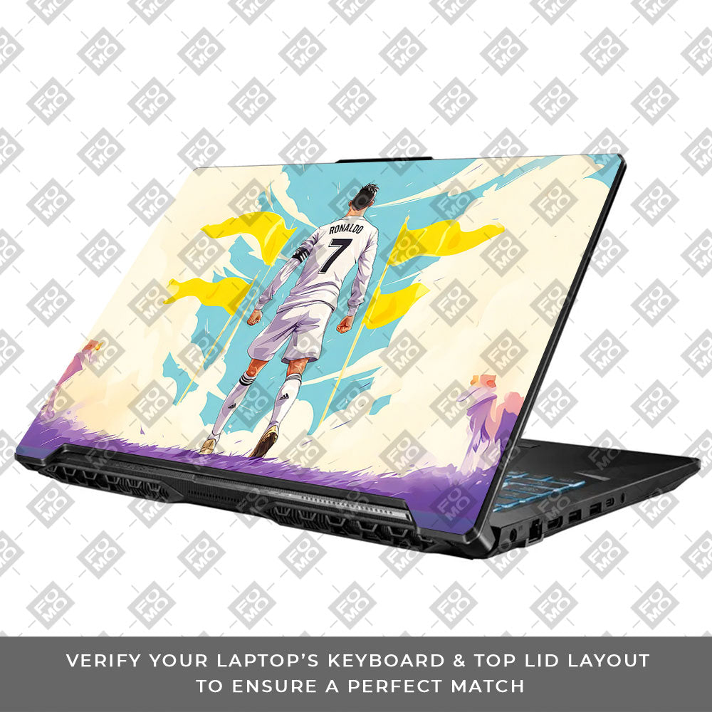 Ronaldo Final Boss Asus TUF Gaming F17 FX706 3D Laptop Skin