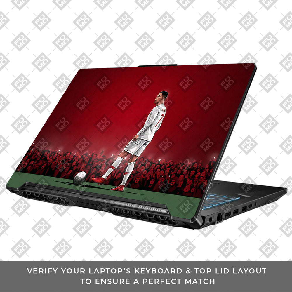 Ronaldo Cold Mode Asus TUF Gaming F17 FX706 3D Laptop Skin