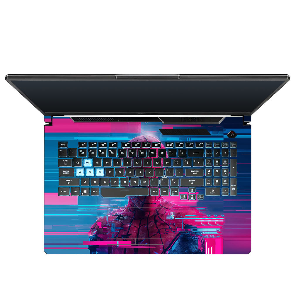 Glitch Spider Asus TUF Gaming F17 FX706 3D Laptop Skin