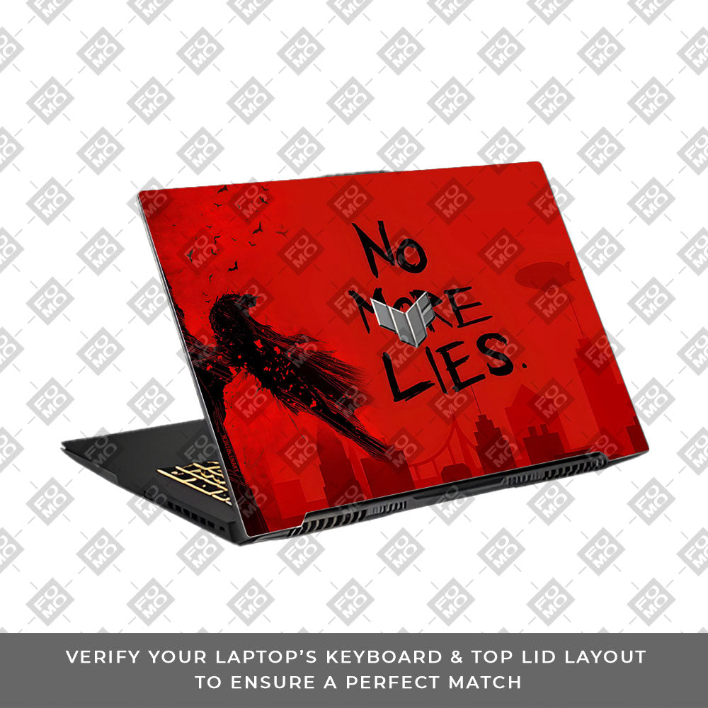 Batman No More Lies Asus TUF Gaming F17 FX707Z 3D Laptop Skin