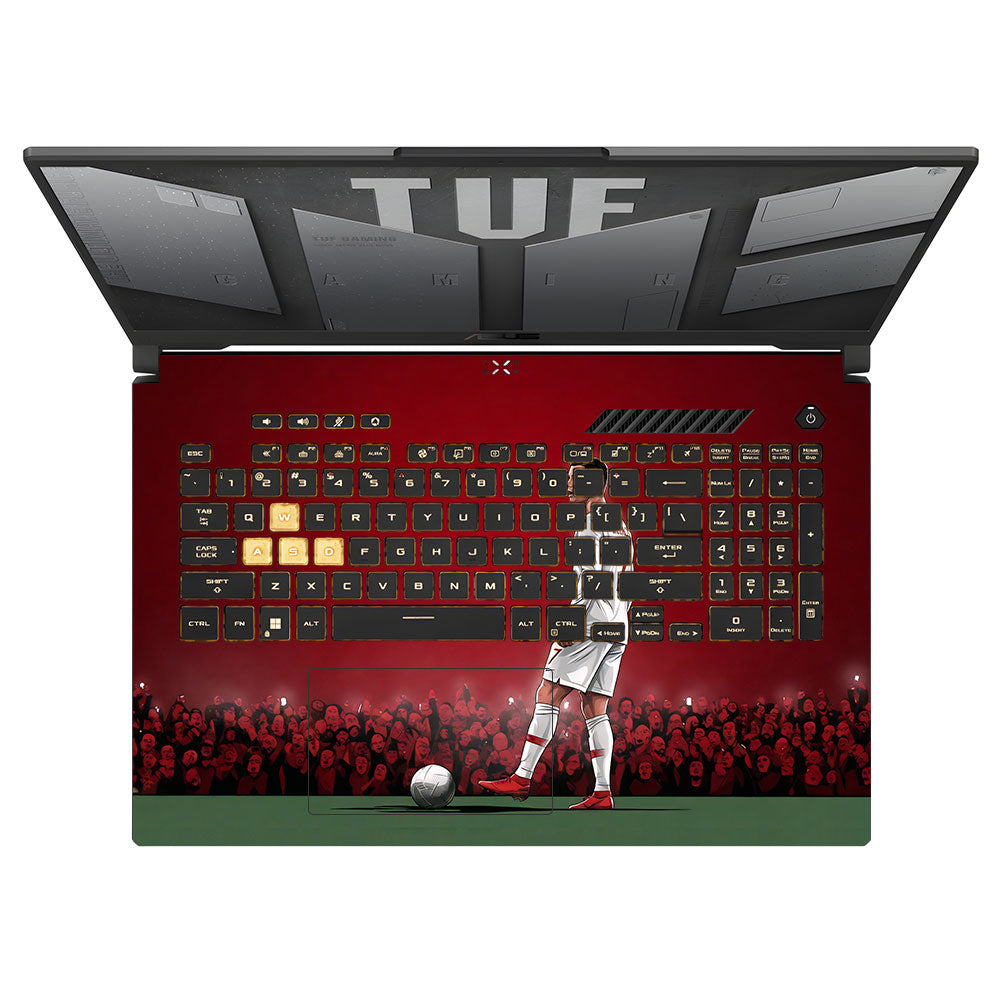Ronaldo Cold Mode Asus TUF Gaming F17 FX707Z 3D Laptop Skin