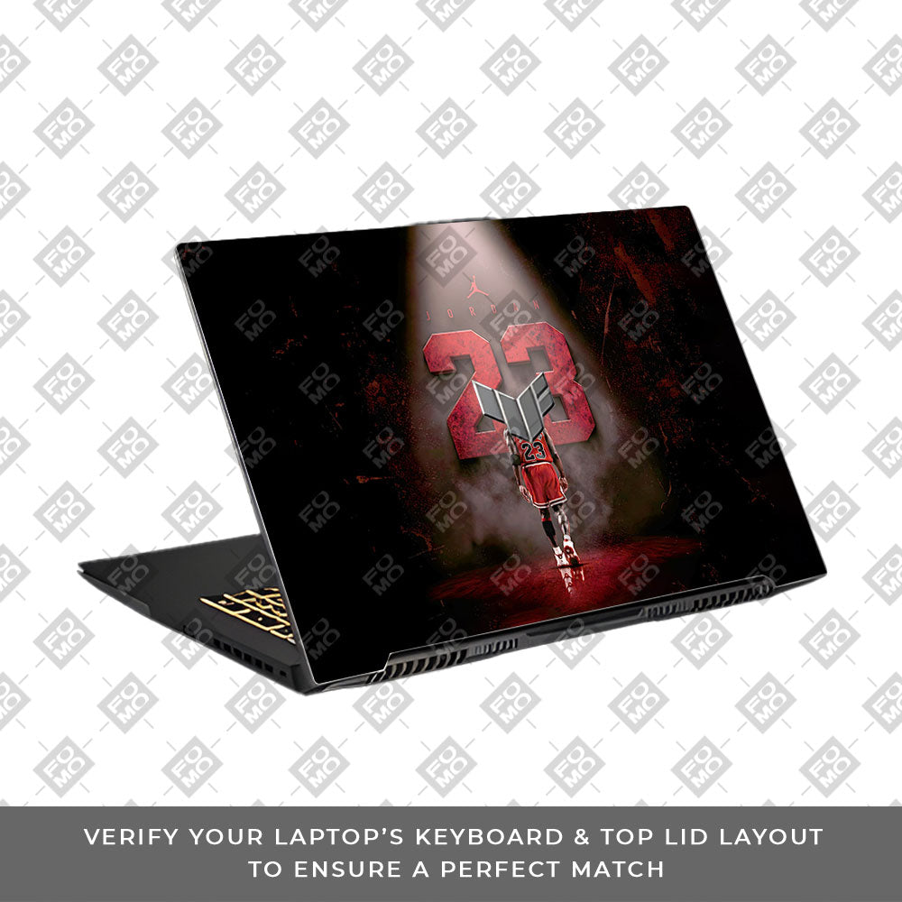 Jordan 23 Asus TUF Gaming F17 FX707Z 3D Laptop Skin