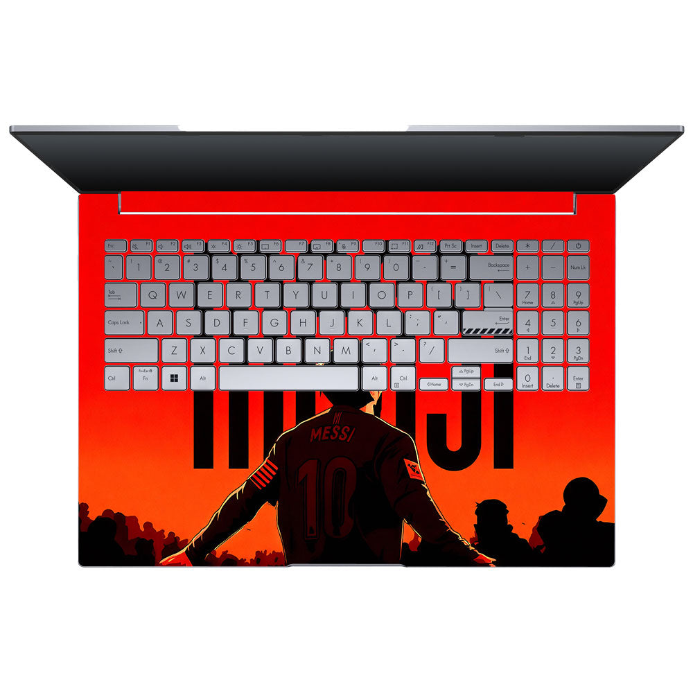 Messi Red Aura Asus Vivobook 16X K3605 3D Laptop Skin