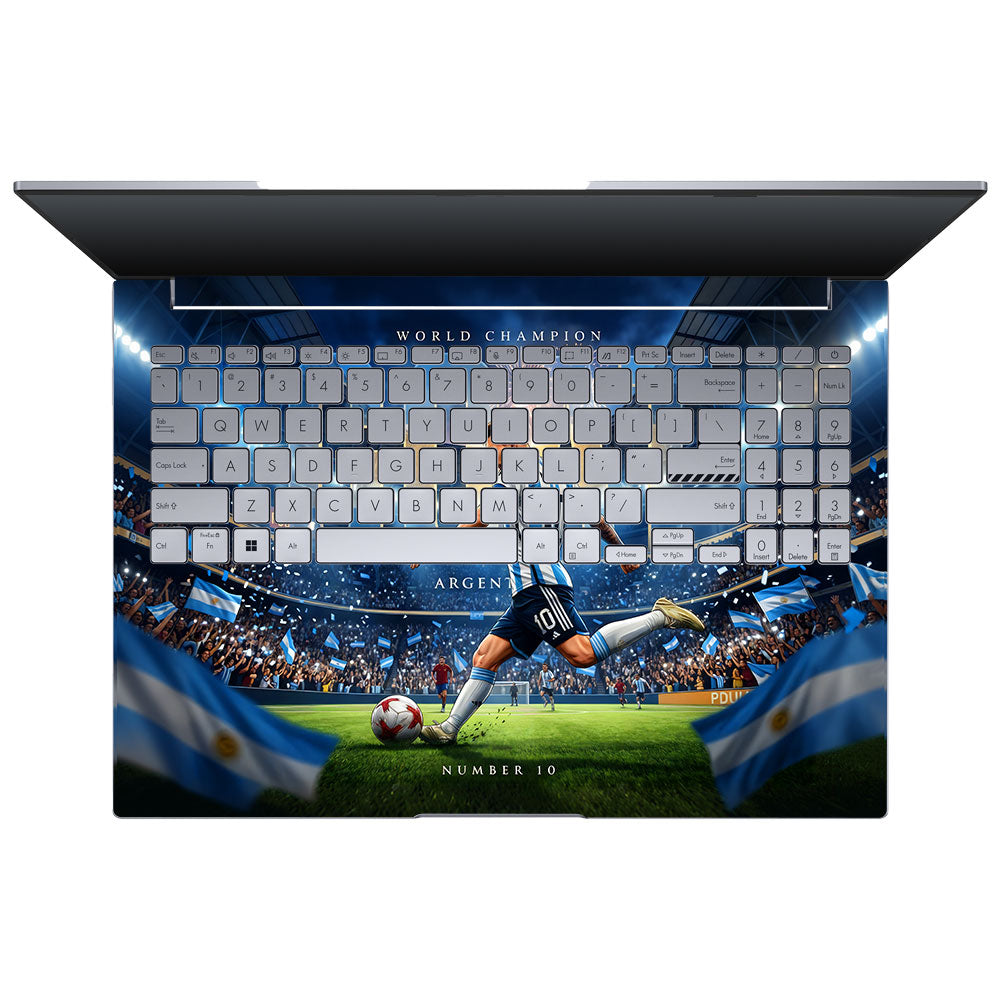 Messi World Champ Energy Asus Vivobook 16X K3605 3D Laptop Skin