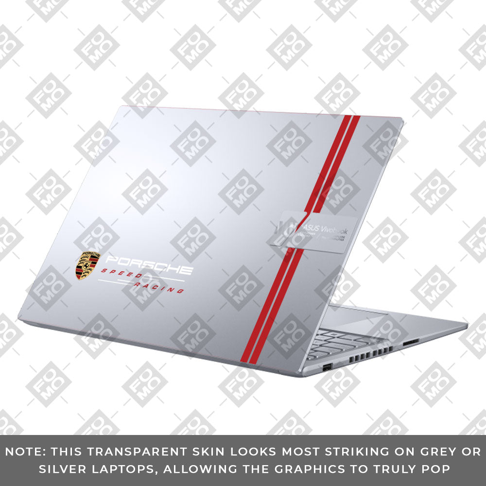 Transparent Porsche Motorsport Graphic Asus Vivobook 16X K3605 Laptop Skin