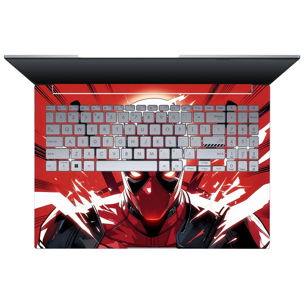 Deadpool Red Fury Asus VivoBook 16X K3605 3D Laptop Skin