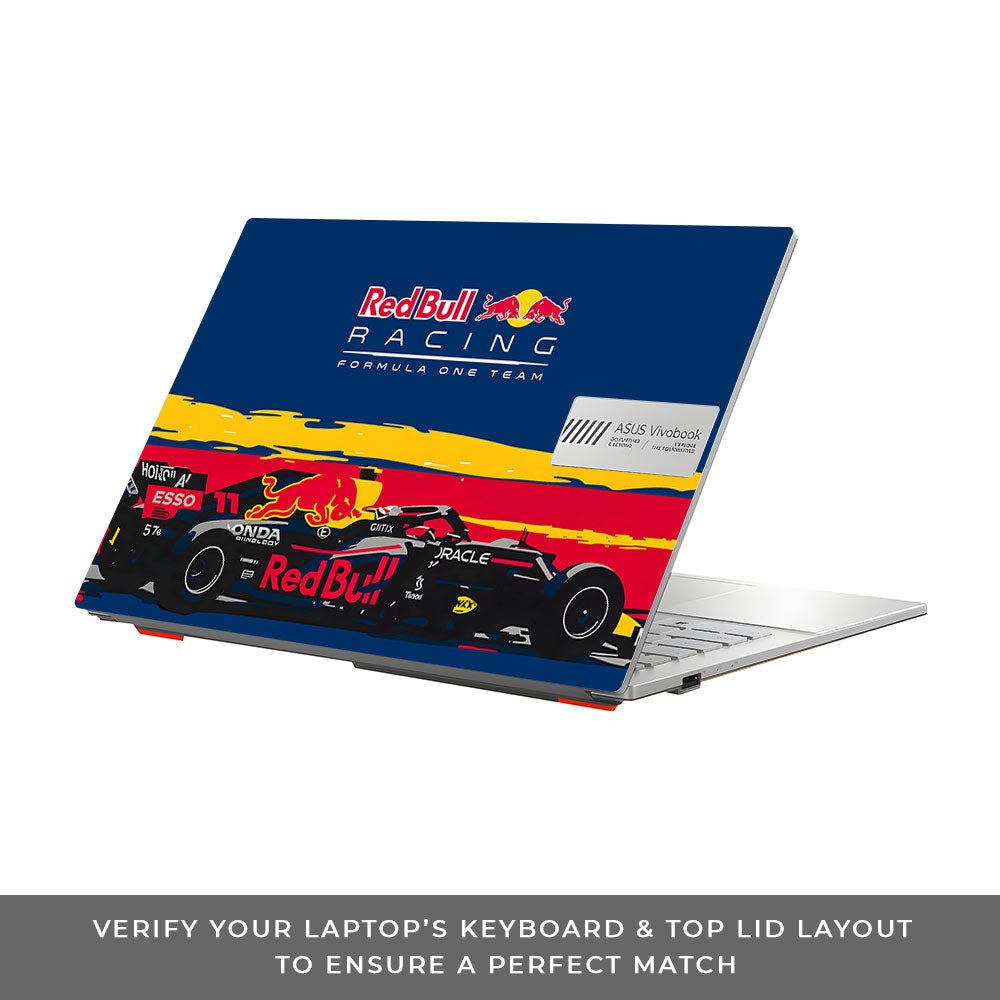 Red Bull Racing Formula One Team Asus Vivobook Go 14 E1404 3D Laptop Skin