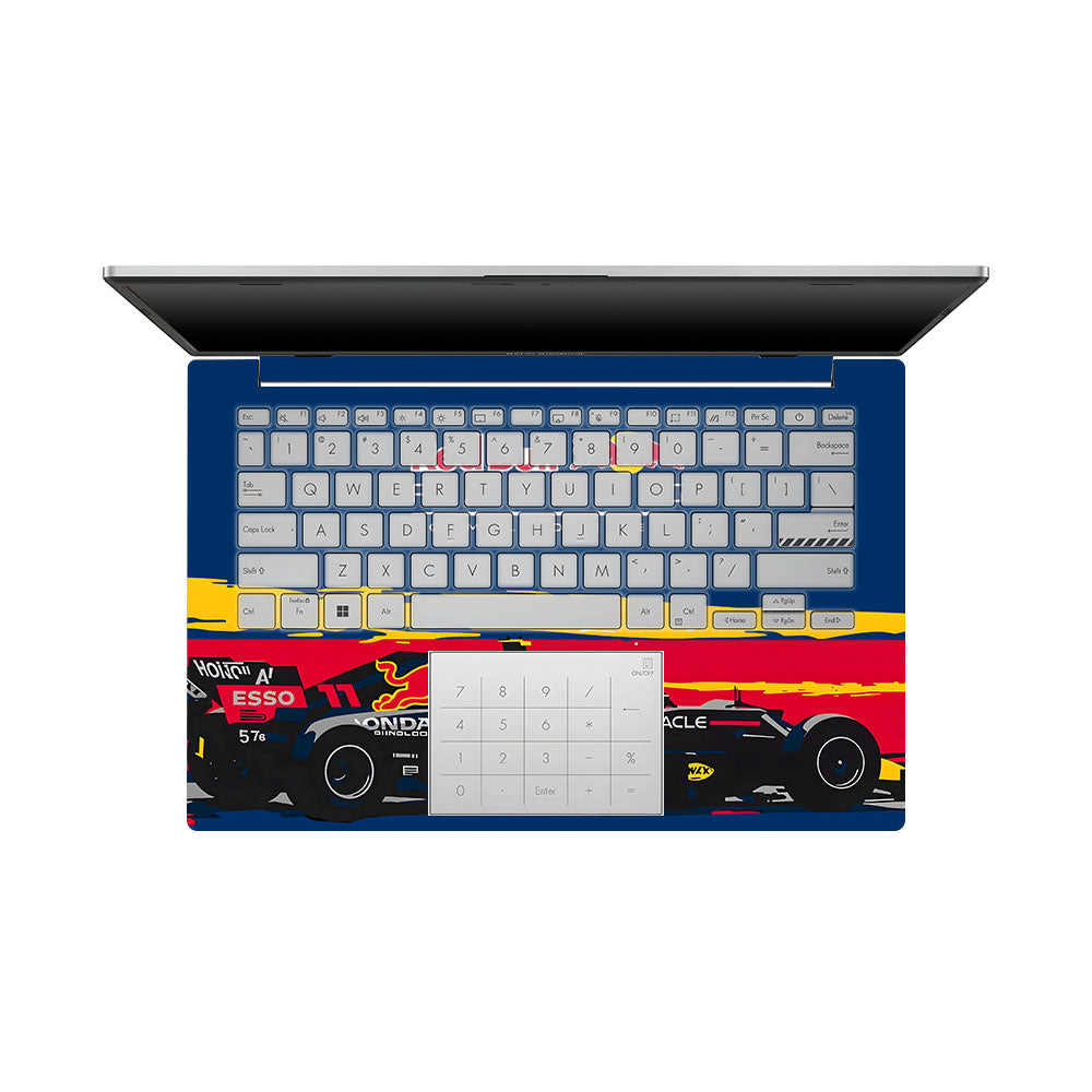 Red Bull Racing Formula One Team Asus Vivobook Go 14 E1404 3D Laptop Skin