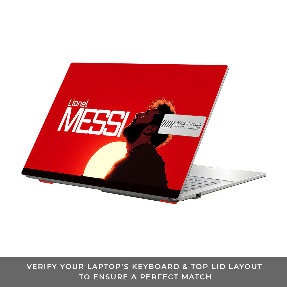 Messi Sunset Icon Asus Vivobook Go 14 E1404 3D Laptop Skin
