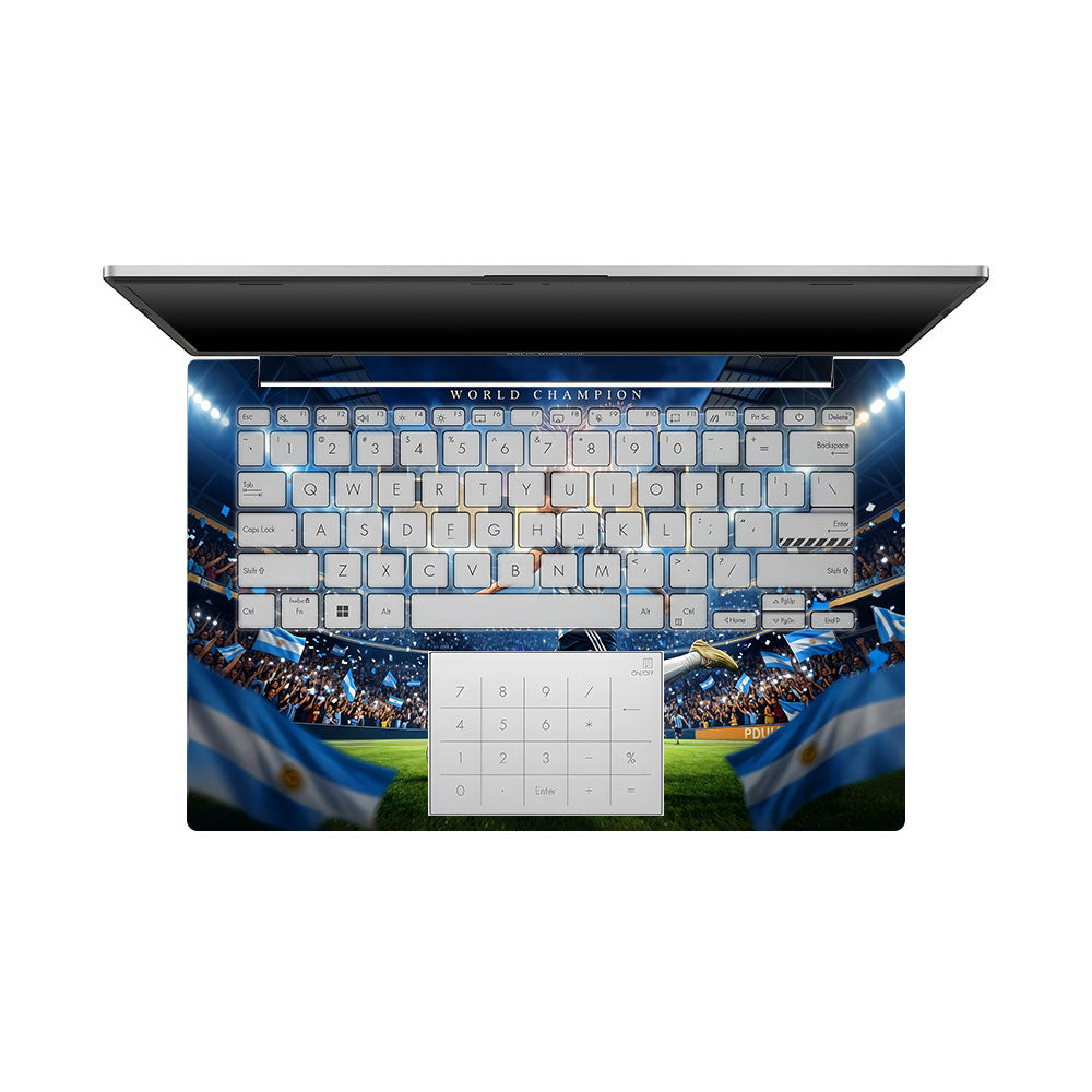 Messi World Champ Energy Asus Vivobook Go 14 E1404 3D Laptop Skin