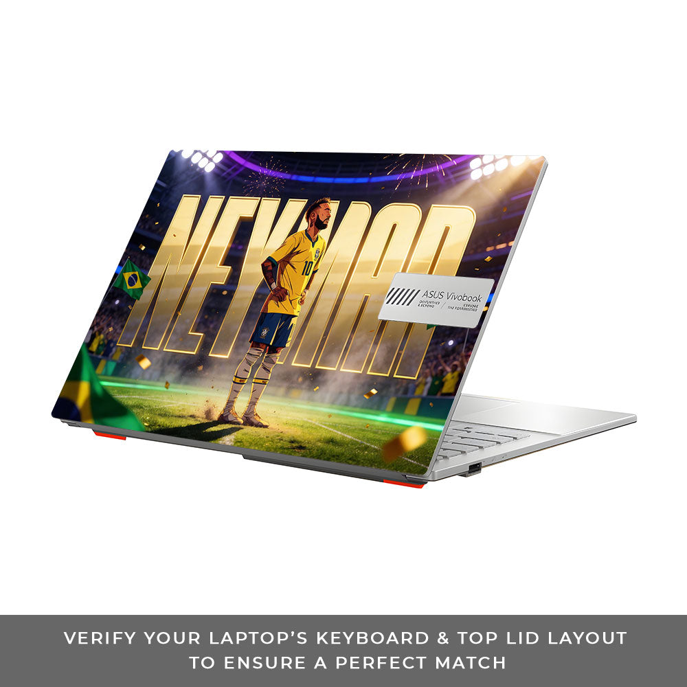 Neymar Golden Aura Asus Vivobook Go 14 E1404 3D Laptop Skin