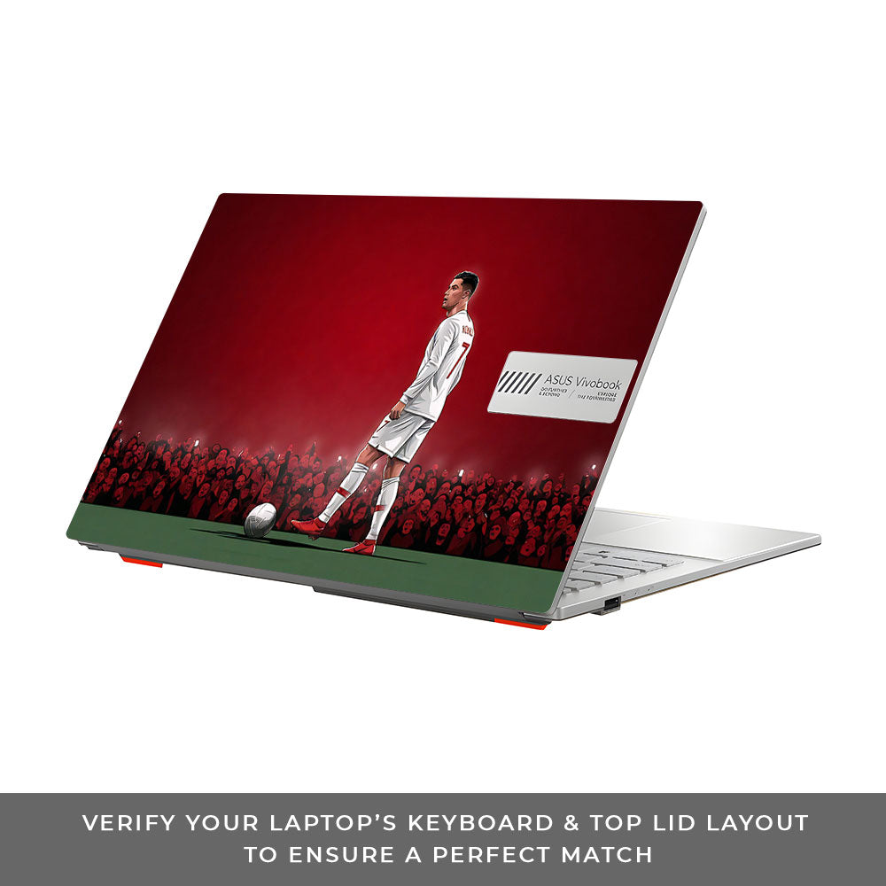 Ronaldo Cold Mode Asus Vivobook Go 14 E1404 3D Laptop Skin
