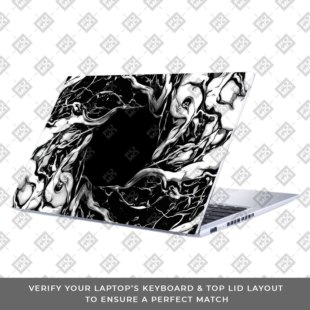 Spiderman Web Black Asus Vivobook 15 X1502ZA 3D Laptop Skin