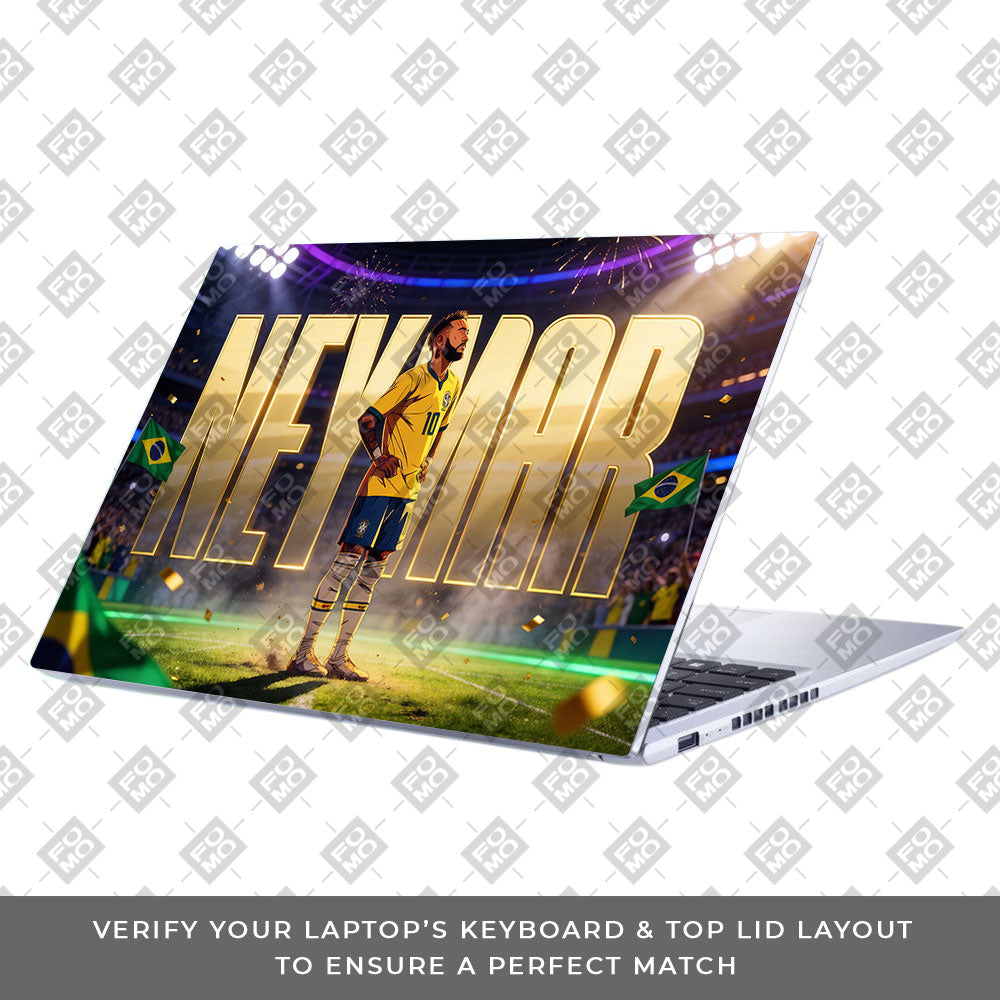 Neymar Golden Aura Asus Vivobook 15 X1502ZA 3D Laptop Skin
