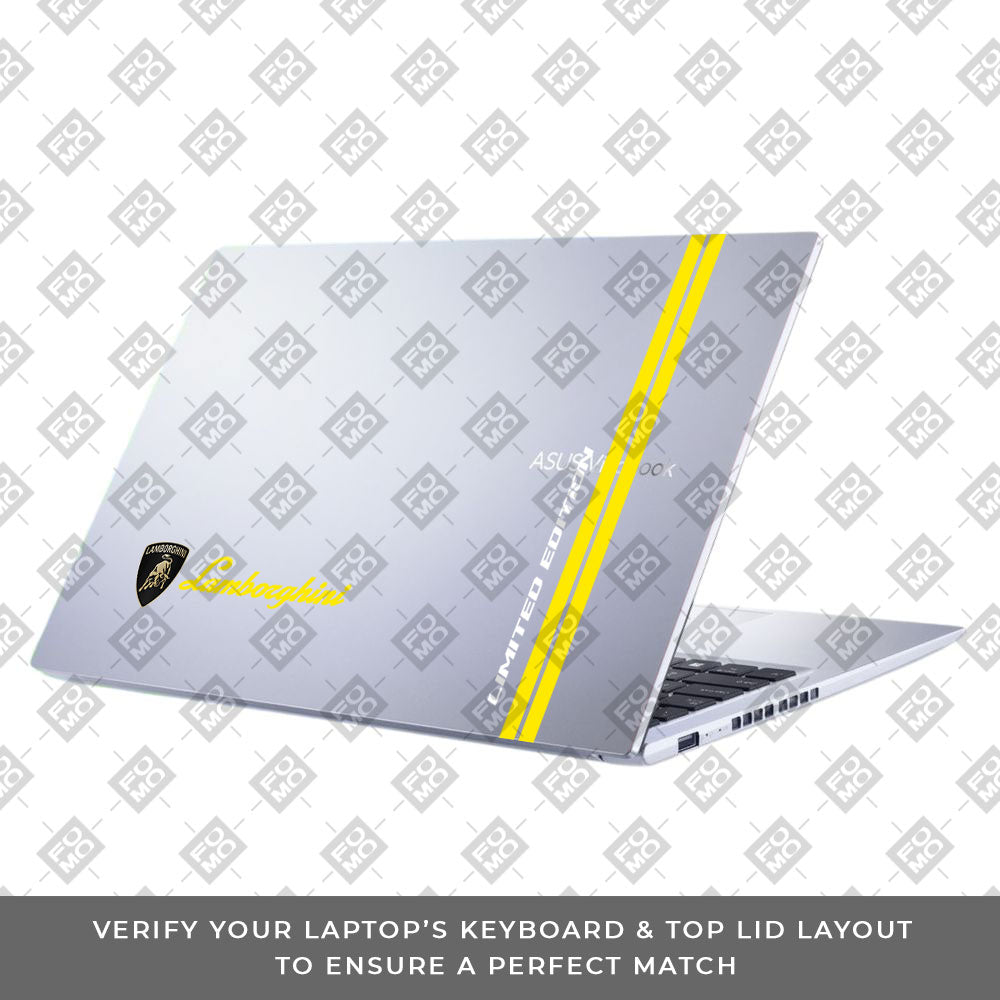 Transparent Lamborghini Limited Edition Asus Vivobook 15 X1502ZA Laptop Skin