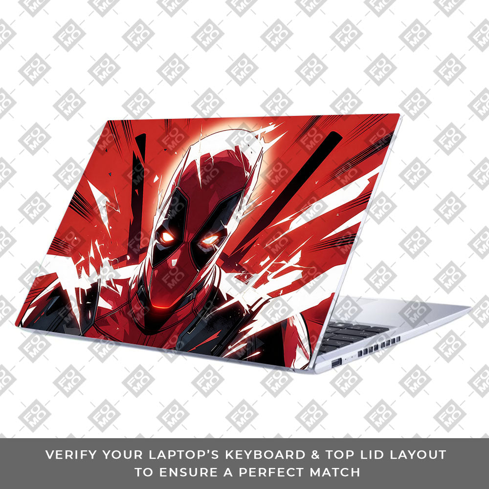 Deadpool Red Fury Asus Vivobook 15 X1502ZA 3D Laptop Skin